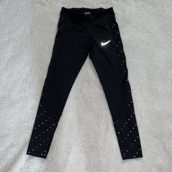 Sold- Nike Black Power Racer Flash Running Tights - Picture 2 of 6